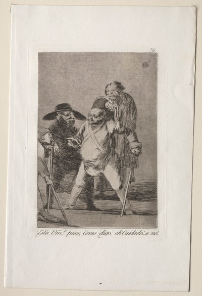 Caprichos: Du forstår...Vel, som jeg sier...eh! Se opp! Ellers.... av Francisco de Goya