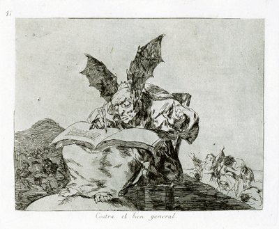 Mot det allmenne beste Mot det felles beste. Plate 71 fra The Disasters of War av Francisco de Goya