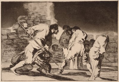Grusom dårskap (Grusomt Disparate), fra serien Los Disparates av Francisco de Goya