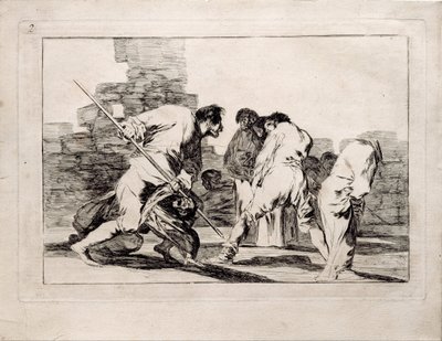 Cruel Folly fra serien Los Disparates Follies, 1815-1819 av Francisco de Goya