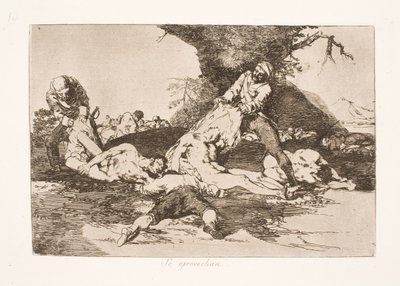 De utruster seg selv (16) av Francisco de Goya