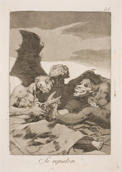 De gjør toalettet av Francisco de Goya