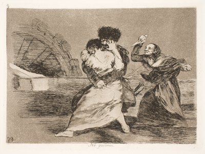 De vil ikke (9) av Francisco de Goya