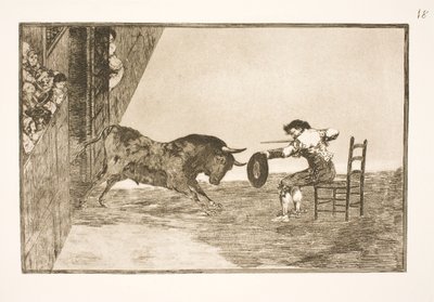 Den modige Martincho og Arenaen og Zaragoza av Francisco de Goya