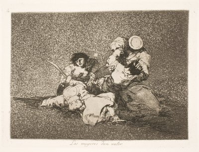 Det er kvinnene som gir mot (4) av Francisco de Goya