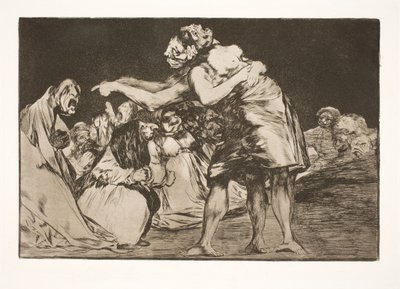 Det tåpelige ekteskapet (Hun som vil gifte seg går aldri glipp av en mulighet til å fortelle om dette) av Francisco de Goya