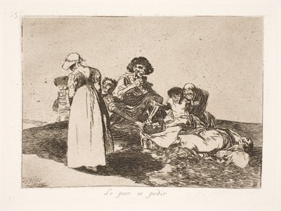 Det verste er at du må tigge (55) av Francisco de Goya