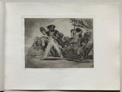 Disasters of War: Thats Tough, 1810-1820. av Francisco de Goya