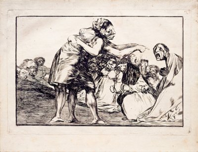 Disorderly Folly fra serien Los Disparates Follies, 1815-1819 av Francisco de Goya