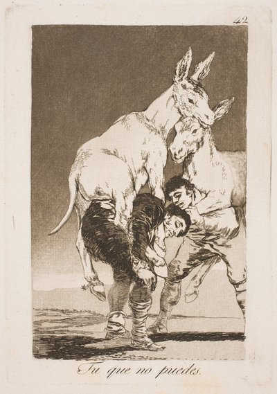 Du som ikke kan, må bære meg på ryggen av Francisco de Goya