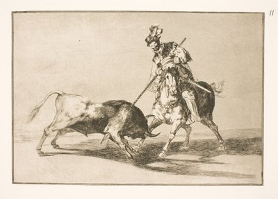 El Cid Campeador spidder en annen okse av Francisco de Goya