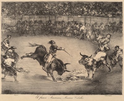 Den berømte amerikaneren, Mariano Ceballos (The Famous American, Mariano Ceballos) av Francisco de Goya