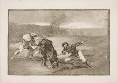 En annen måte å jakte på til fots av Francisco de Goya