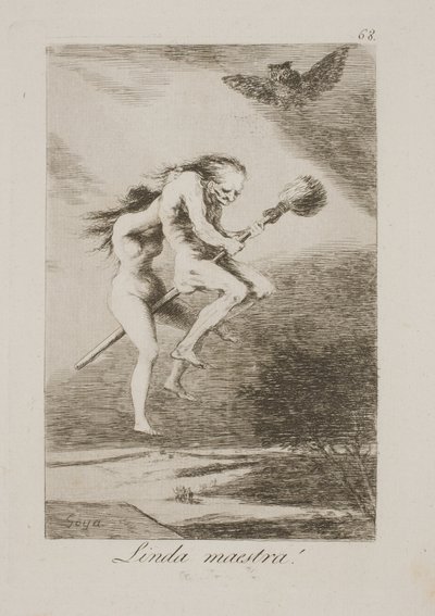 En kjekk mesterlærer av Francisco de Goya