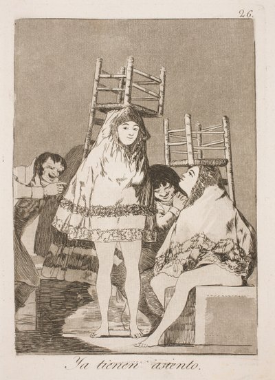 Endelig på plass av Francisco de Goya