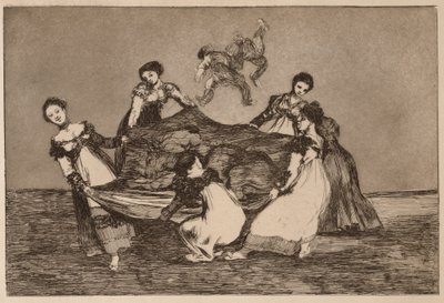 «Feminine Folly» (Disparate femenino), fra serien «Los Disparates» av Francisco de Goya