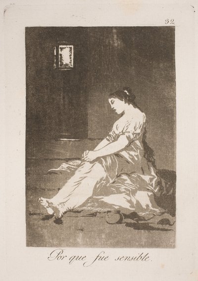 For å gi etter for følelsene hans av Francisco de Goya