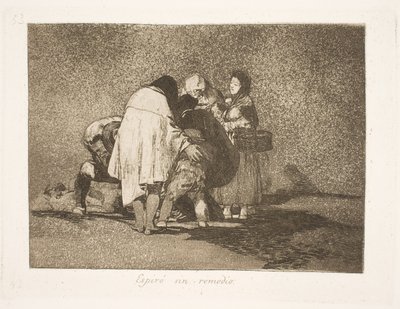 Han døde uten at noen kunne hjelpe ham (53) av Francisco de Goya