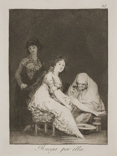 Hun ber for henne av Francisco de Goya