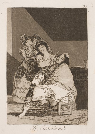 Hun flår ham av Francisco de Goya