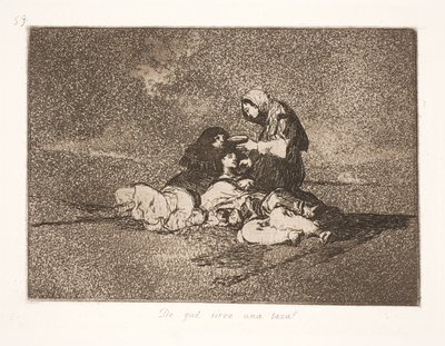 Hva foreslår en enkelt kopp? (59) av Francisco de Goya
