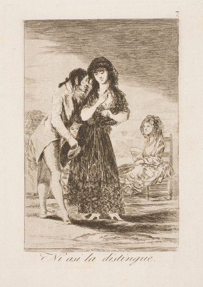 Ikke engang på denne måten kjenner han henne av Francisco de Goya