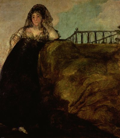 Leocadia Zorilla, kunstnerens husholderske, ca. 1821 av Francisco de Goya