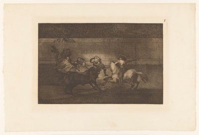 Mann spiddet på et oksehorn Mort de Pepe Illo Tyrekamp (serietittel) La Taureaumachie (serietittel) La Tauromaquia (serietittel) av Francisco de Goya