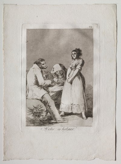 Ochenta Caprichos: Det er bedre å være lat av Francisco de Goya