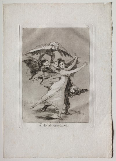 Ochenta Caprichos: Du vil ikke unnslippe av Francisco de Goya