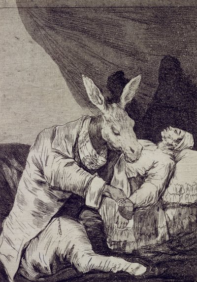 Hvor syk vil han dø Capricho No 40 av Francisco de Goya