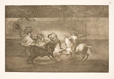 The Death of Pepe Illo (tredje komposisjon) av Francisco de Goya