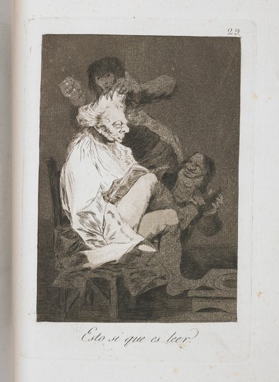 Tallerken fra Los Caprichos, 1797-1798 av Francisco de Goya