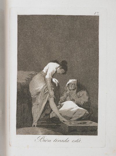 Tallerken fra Los Caprichos, 1797-1798 av Francisco de Goya
