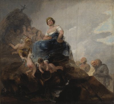 Poesie et poetes - Poesi og poeter, av Goya, Francisco, de (1746-1828). Olje på lerret. Mål: 298x326 cm. Nationalmuseum Stockholm av Francisco de Goya