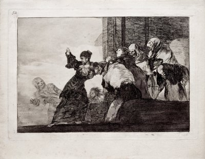 Poor Folly fra serien Los Disparates Follies, 1815-1819 av Francisco de Goya