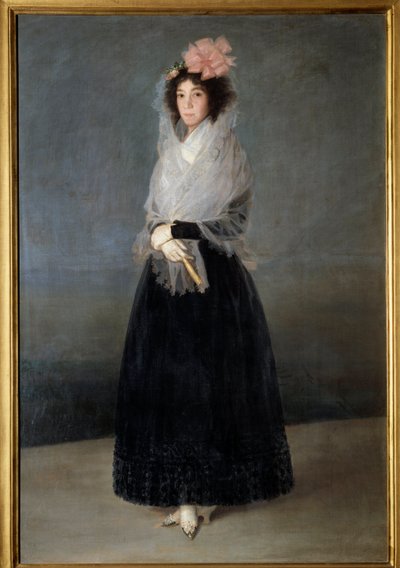 Portrett av grevinnen Del Carpio, Marquise of the Solana (1757-1795) Maleri av Francisco de Goya (1746-1828) 1700-tallet Søn. 1,81 x 1,22 m av Francisco de Goya