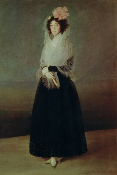 Portrett av grevinnen av Carpio (1757-95) Marquise de la Solana, ca. 1793 av Francisco de Goya