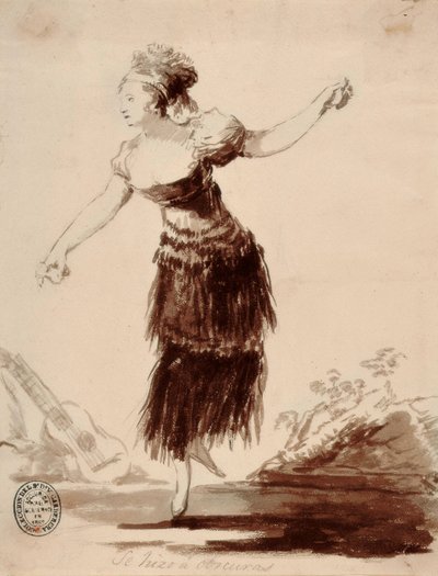 Se hizo a oscuras (Hun ble skapt av skyggen) av Francisco de Goya