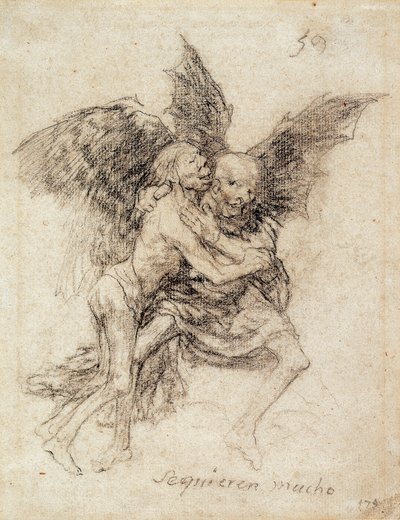 Se quieren mucho (De elsker hverandre veldig mye) av Francisco de Goya