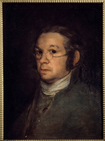 Selvportrettmaleri av Francisco de Goya (1746-1828) 1800-tallets søn. 0,54x0,39 m Bayonne, Musee Bonnat - Selvportrett. Maleri av Francisco de Goya (1746–1828) av Francisco de Goya