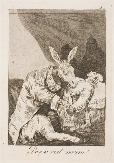 Er det legen eller sykdommen som dreper ham? av Francisco de Goya