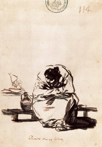 Snart er du fri av Francisco de Goya