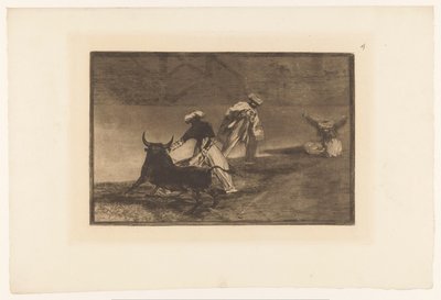 Tyrefektere på en arena Capean otro encerrado Tyrekamp (serietittel) La Taureaumachie (serietittel) La Tauromaquia (serietittel) av Francisco de Goya