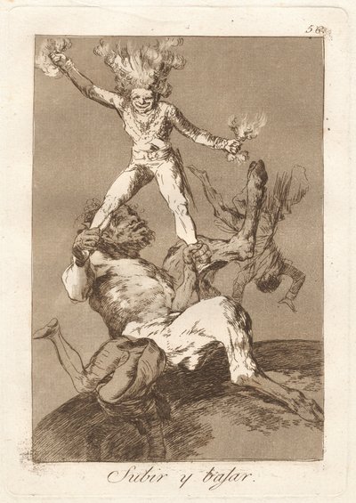 Subir y bajar (Å stige og å falle) av Francisco de Goya