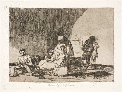 Frisk og syk (57) av Francisco de Goya