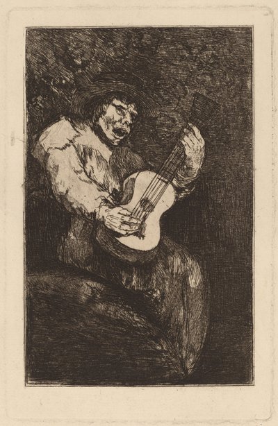 Den blinde sangeren av Francisco de Goya