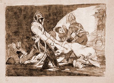 The Disasters of War: For dem ikke lenger (etsing fra forberedende tegning av Francisco de Goya
