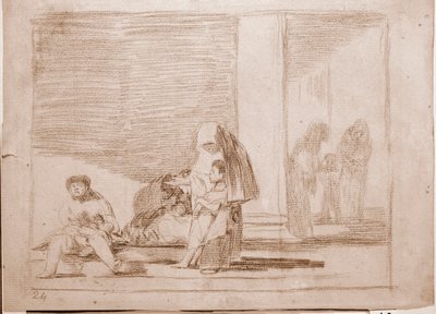The Disasters of War: Frisk og syk (tegning av Francisco de Goya