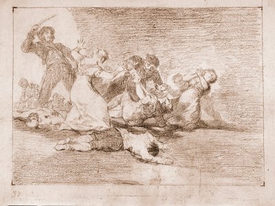 The Disasters of War: Infamous profit (Tegning av Francisco de Goya